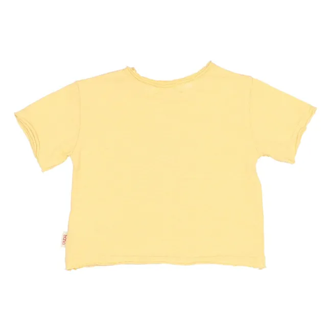 T-shirt Pieuvre Coton Bio | Jaune