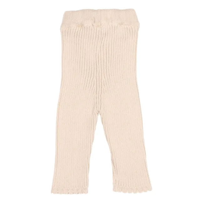 Legging Côtelé Coton Bio | Rose pâle