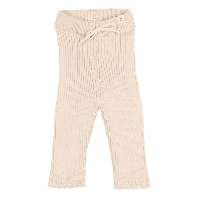 Legging Côtelé Coton Bio | Rose pâle