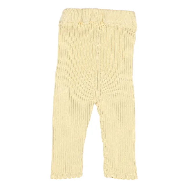 Legging Côtelé Coton Bio | Jaune
