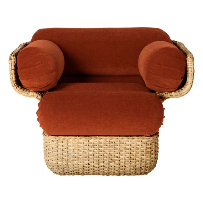 Basket lounge chair, Joe Colombo | Rust