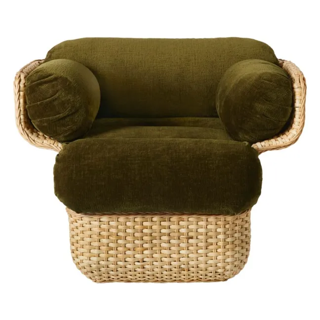 Basket lounge chair, Joe Colombo | Khaki