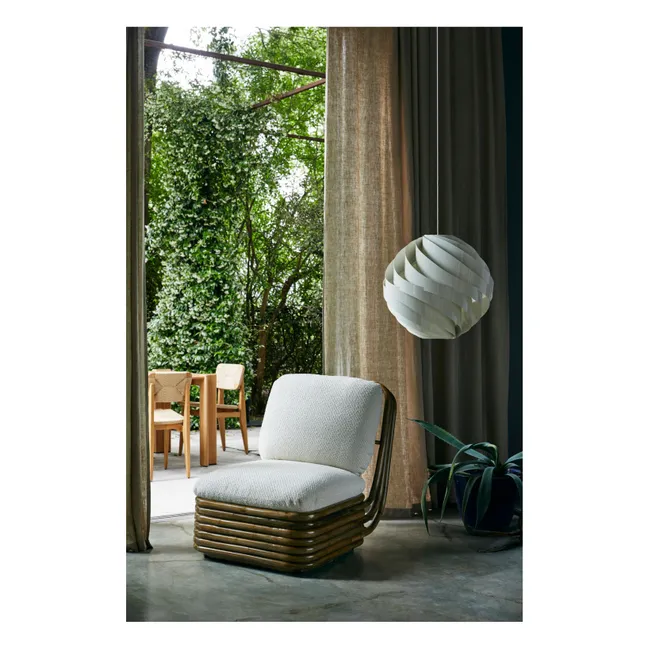 Fauteuil lounge Bohemian 72, Gabriella Crespi | Blanc