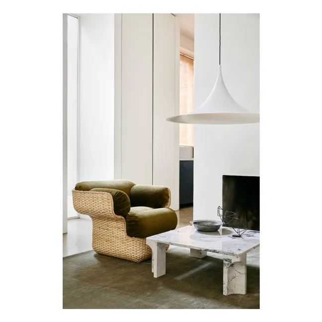 Basket lounge chair, Joe Colombo | Khaki