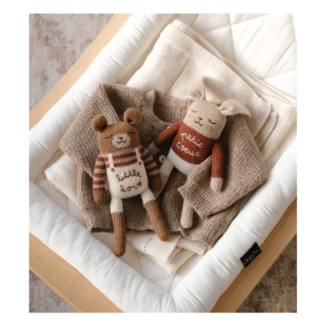 Doudou Lapin Petit Cœur | Beige