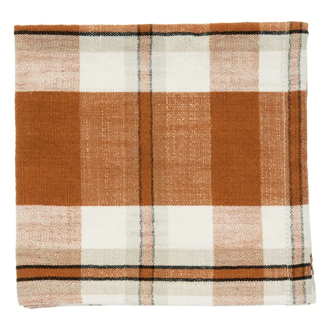 Serviette de table tartan | Citrouille
