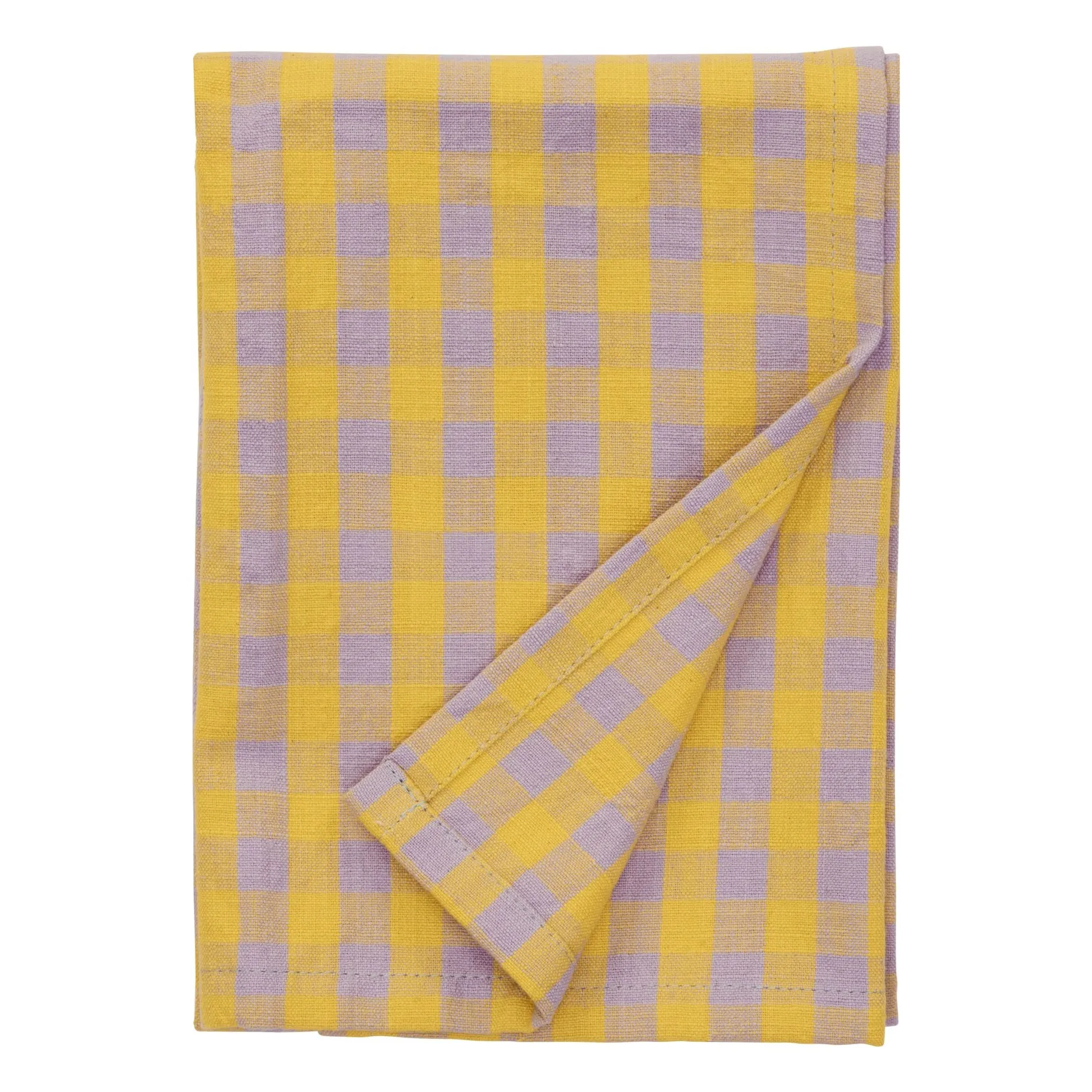 Torchon à carreaux  | Jaune- Image produit n°0