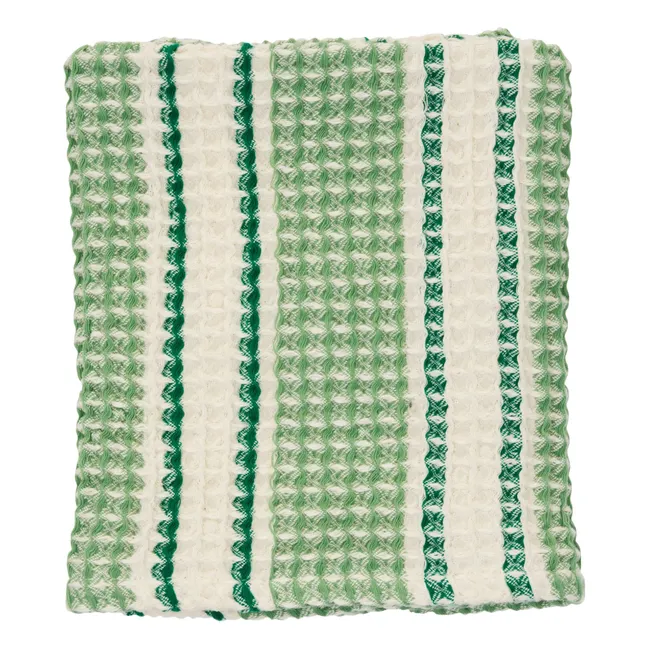 Toalla de invitados nido de abeja | Verde