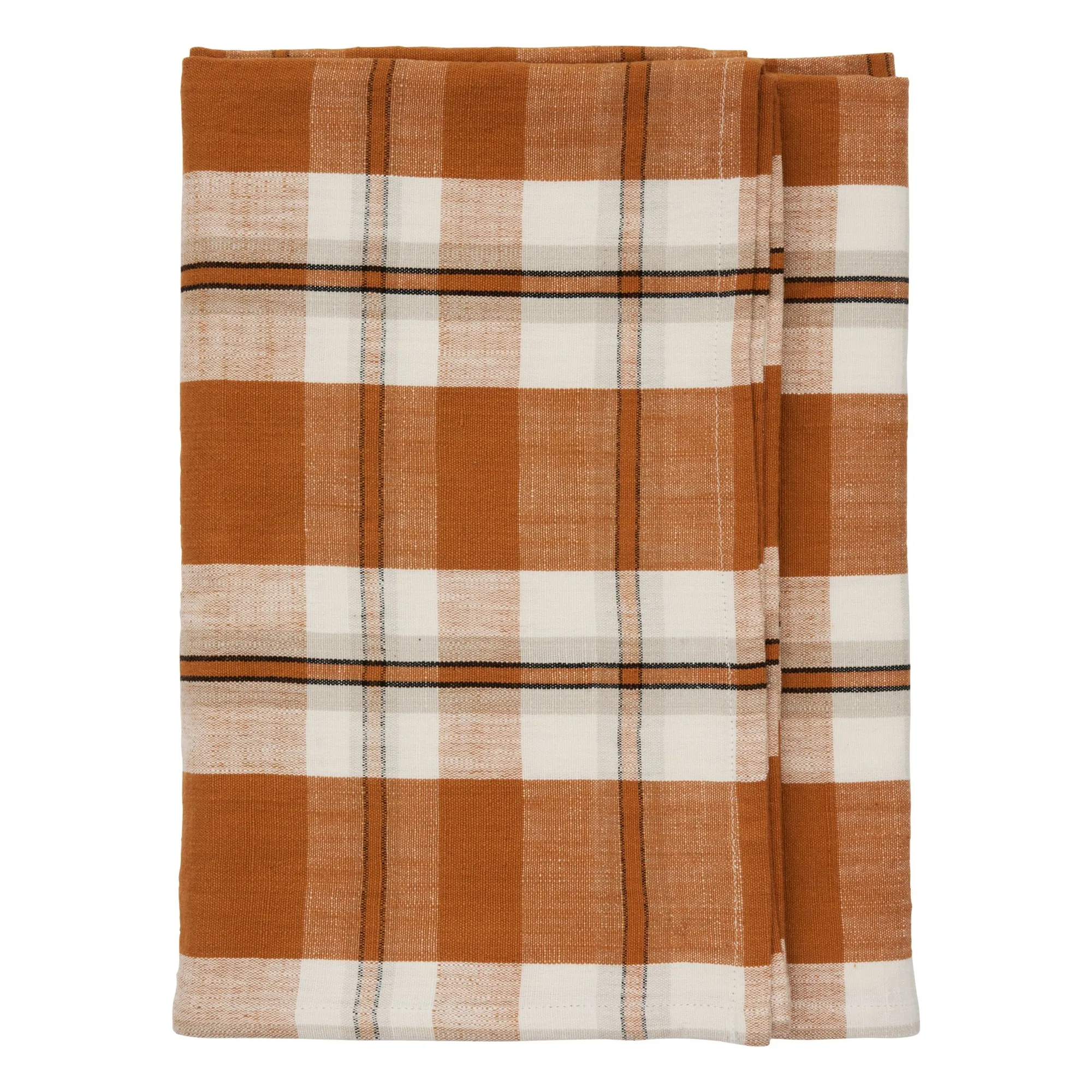 Nappe tartan | Citrouille- Image produit n°0