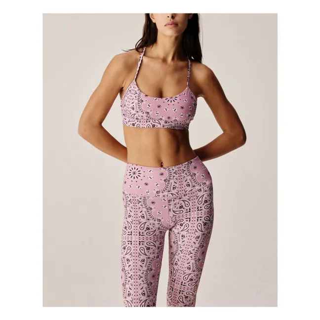 Brassière Yoga Bandana | Rose poudré