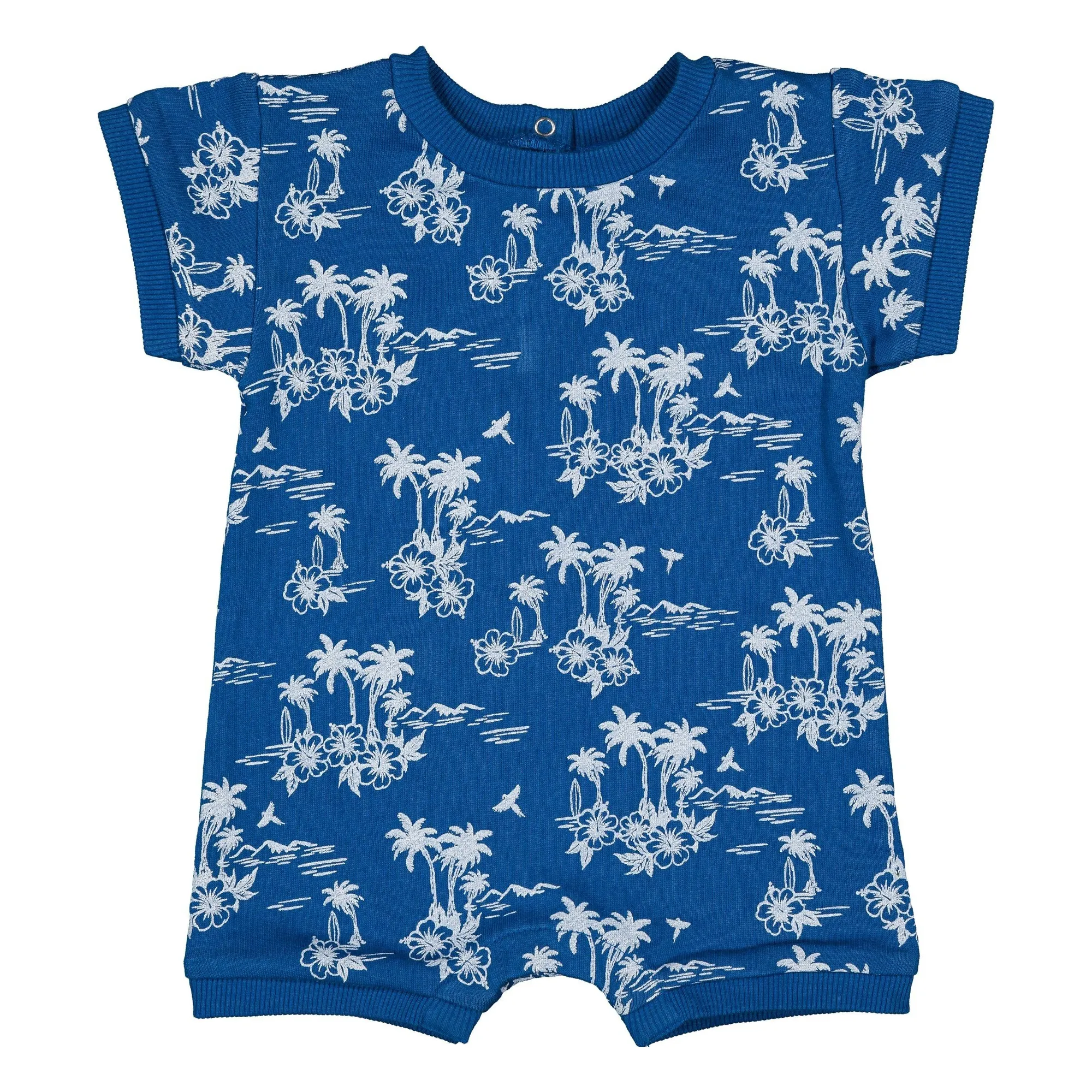 Louis Louise Indigo Town Hawaiian Fleece Playsuit