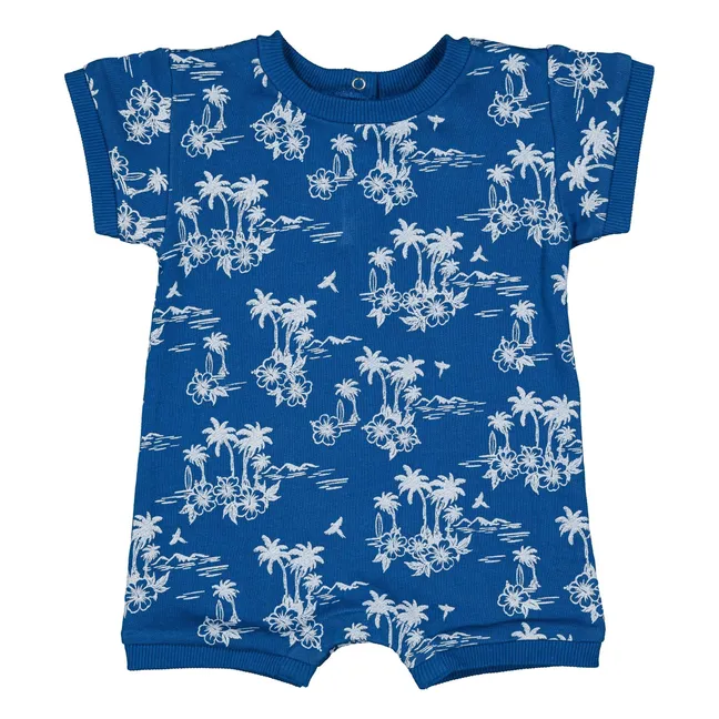 Combishort Town Hawaï Molleton | Indigo