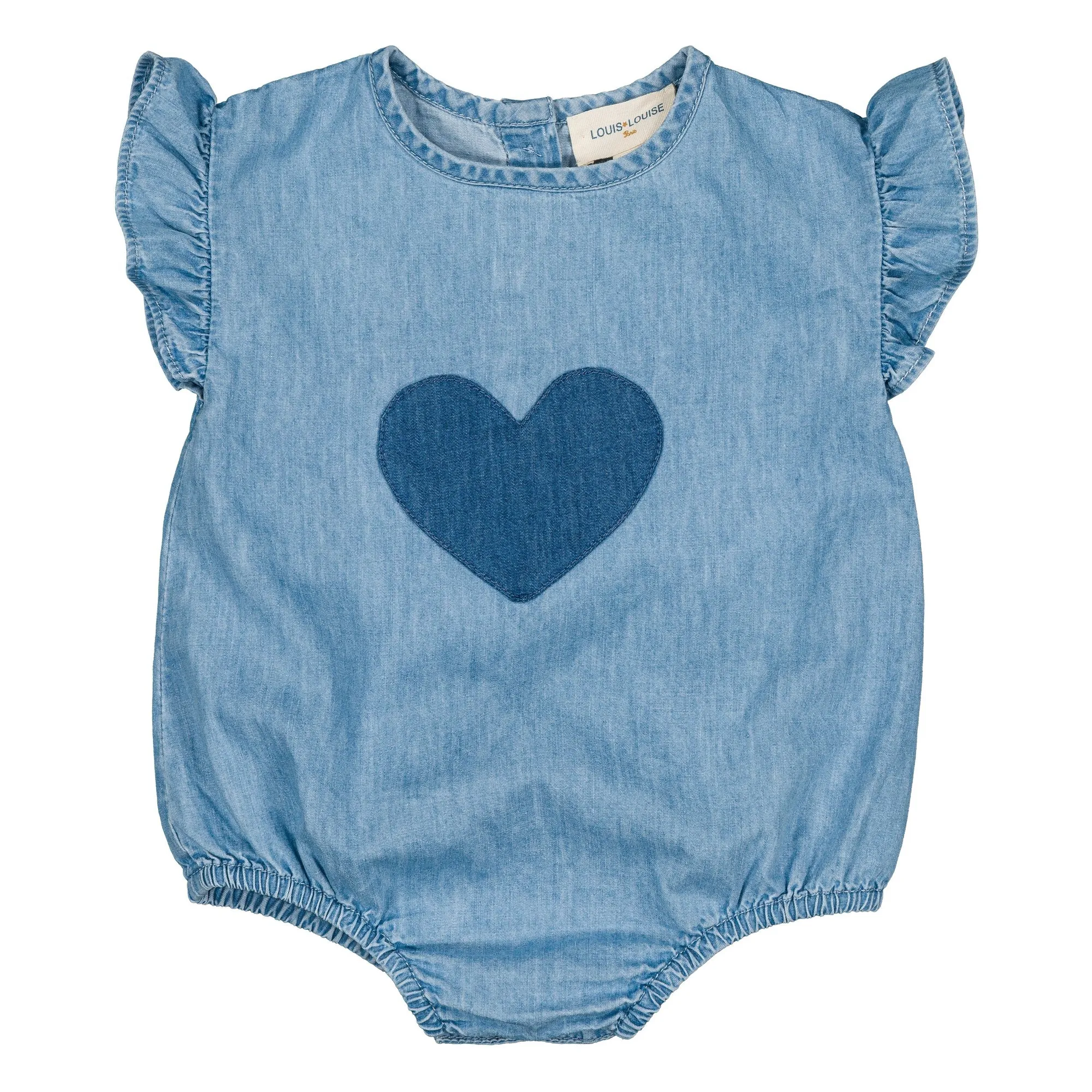 Louis Louise Light Blue Billie Chambray Romper
