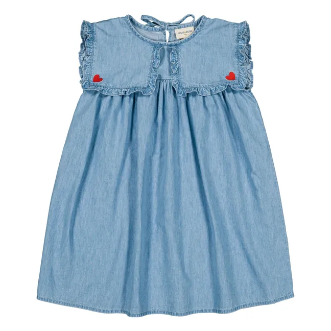 Célestine Chambray dress | Light Blue