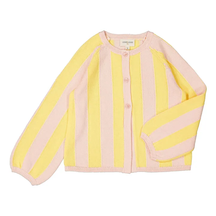 Cárdigan de rayas Gulsah | Amarillo- Imagen del producto n°1