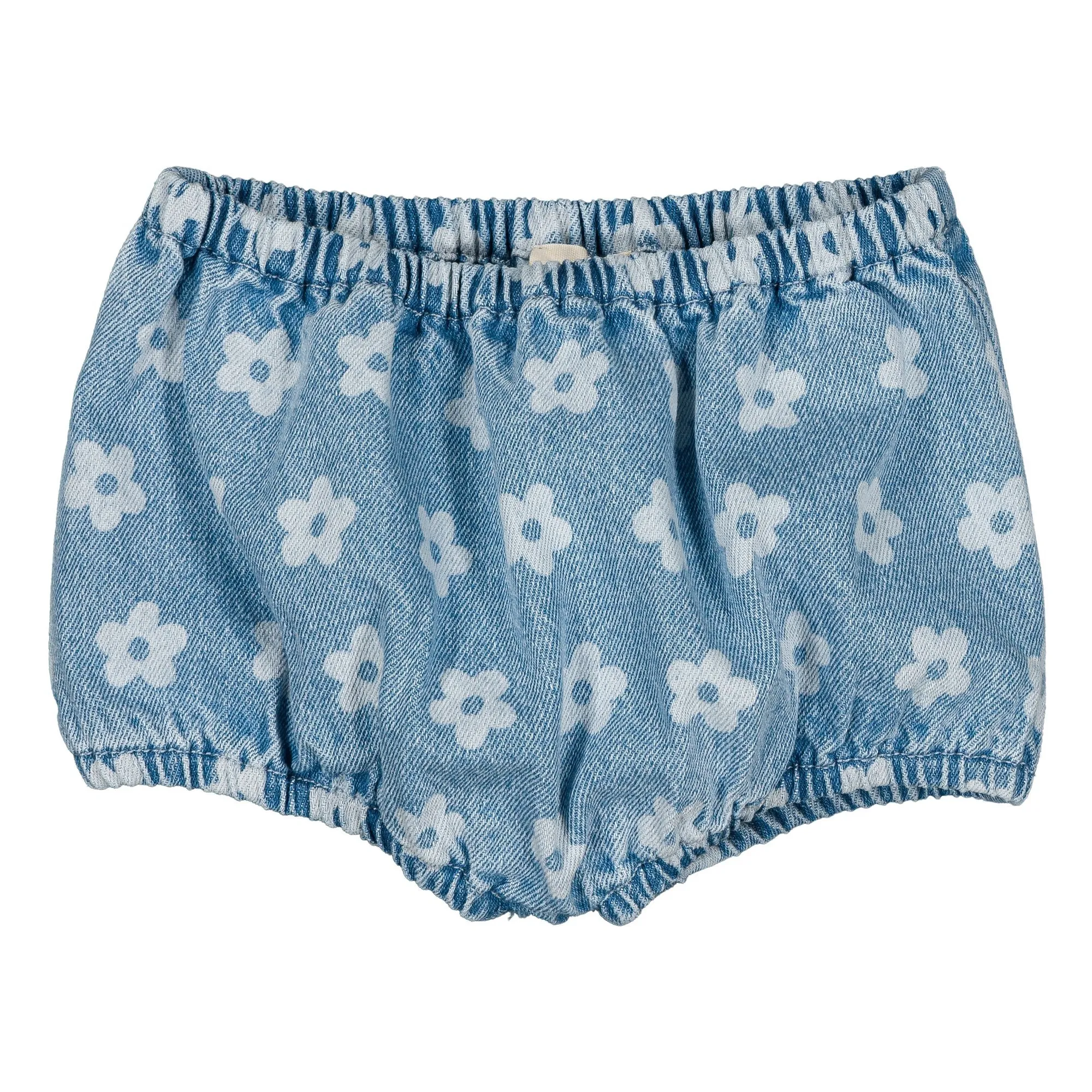 Louis Louise Light Blue Bloomer Denim Yoyo Flowers