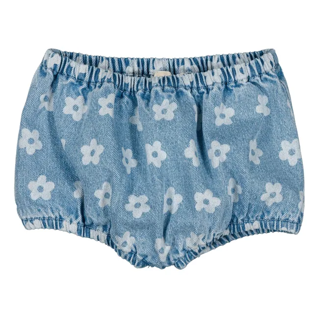 Fiori Bloomer Denim Yoyo | Azzurro
