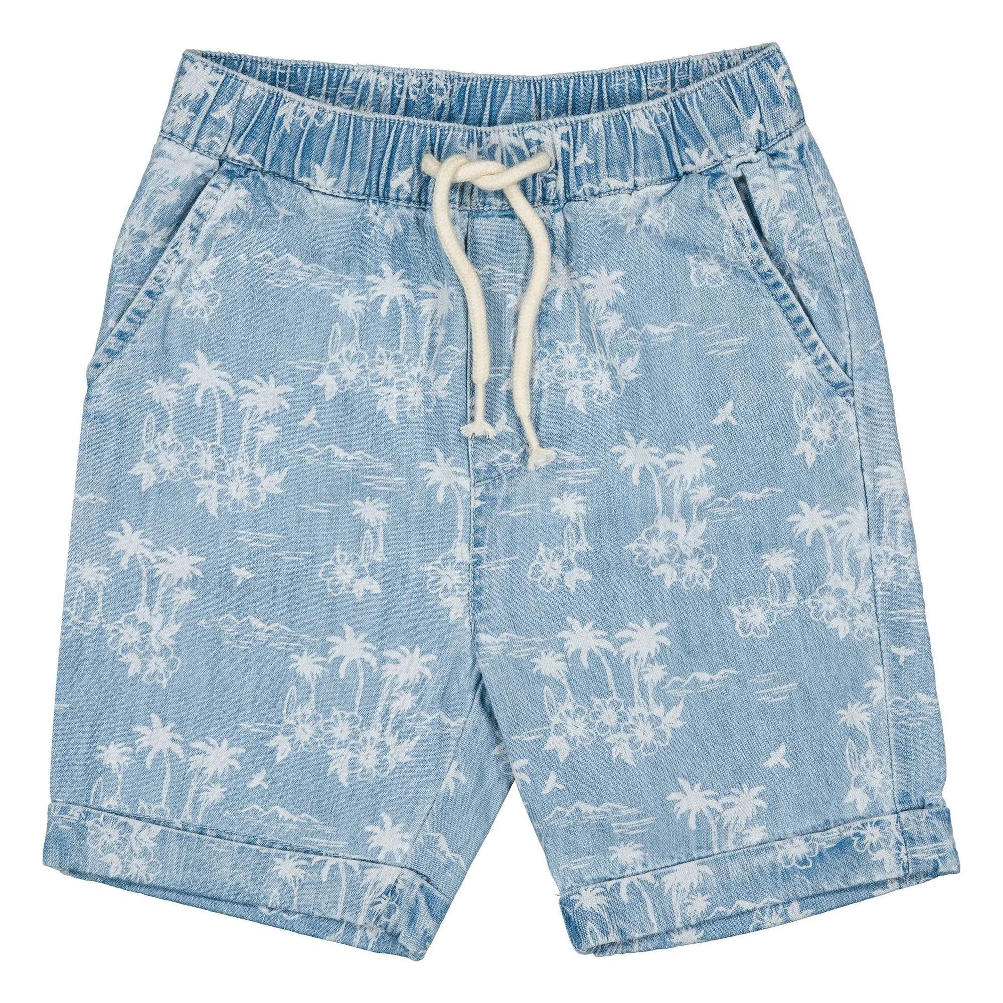Louis Louise Boys Light Blue Denim Bermuda Soho Hawaii