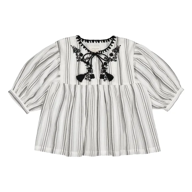 Poonam Embroidered Blouse | White