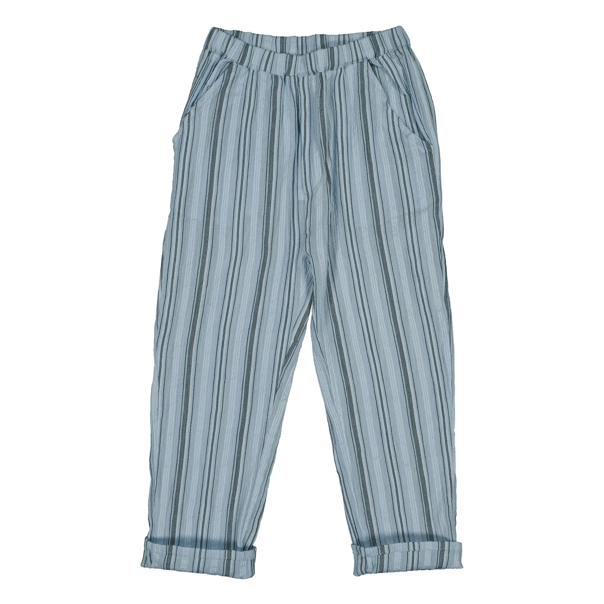 Louis Louise Pale Blue Striped Gazelle Pants