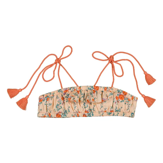 Costume da bagno 2 pezzi Vague Fleuri | Beige rosato