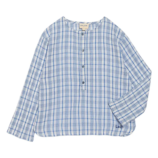 Kurta Oncle Carreaux | Bleu