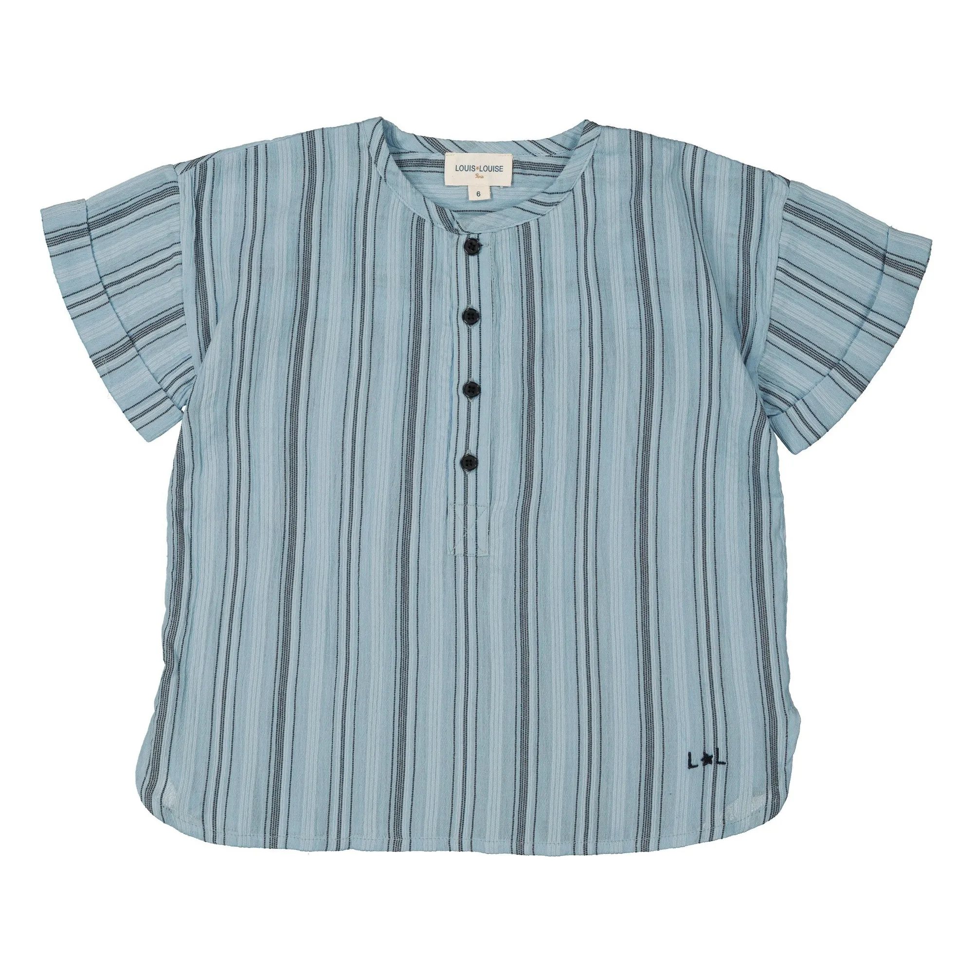 Louis Louise Pale Blue Kurta Saul Rayée