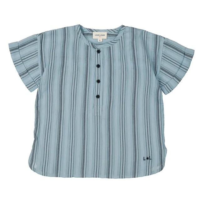 Kurta Saul Rayée | Bleu pâle