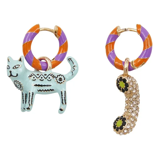 Boucles d'Oreilles Jocat | Mauve