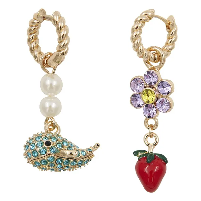 Boucles d'Oreilles Jolan | Rouge