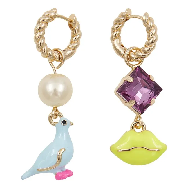 Boucles d'Oreilles Jholy | Bleu ciel