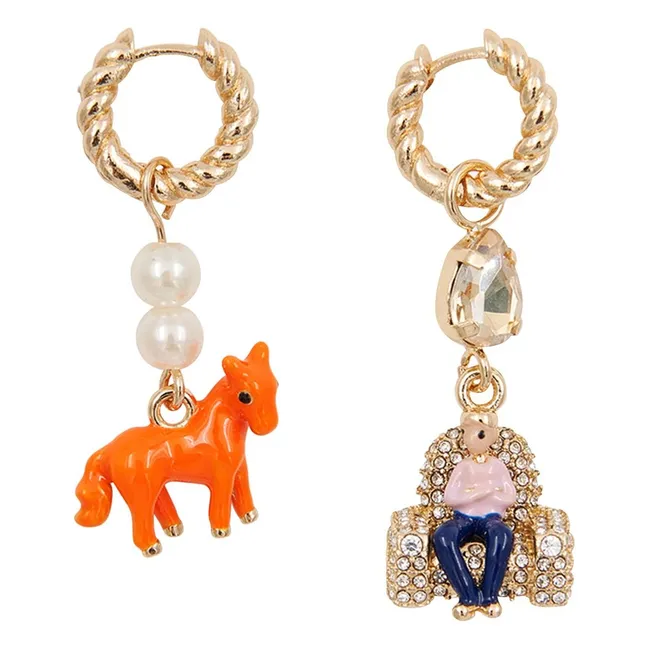 Boucles d'Oreilles Jessika | Orange