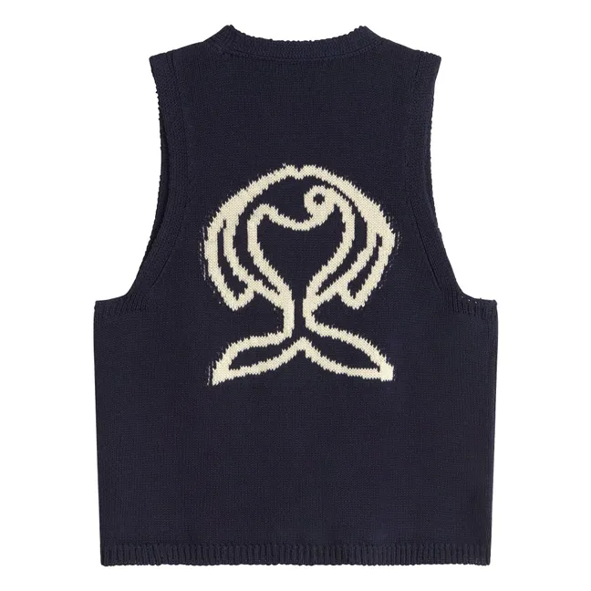 Rob Fish organic cotton jacket | Navy blue