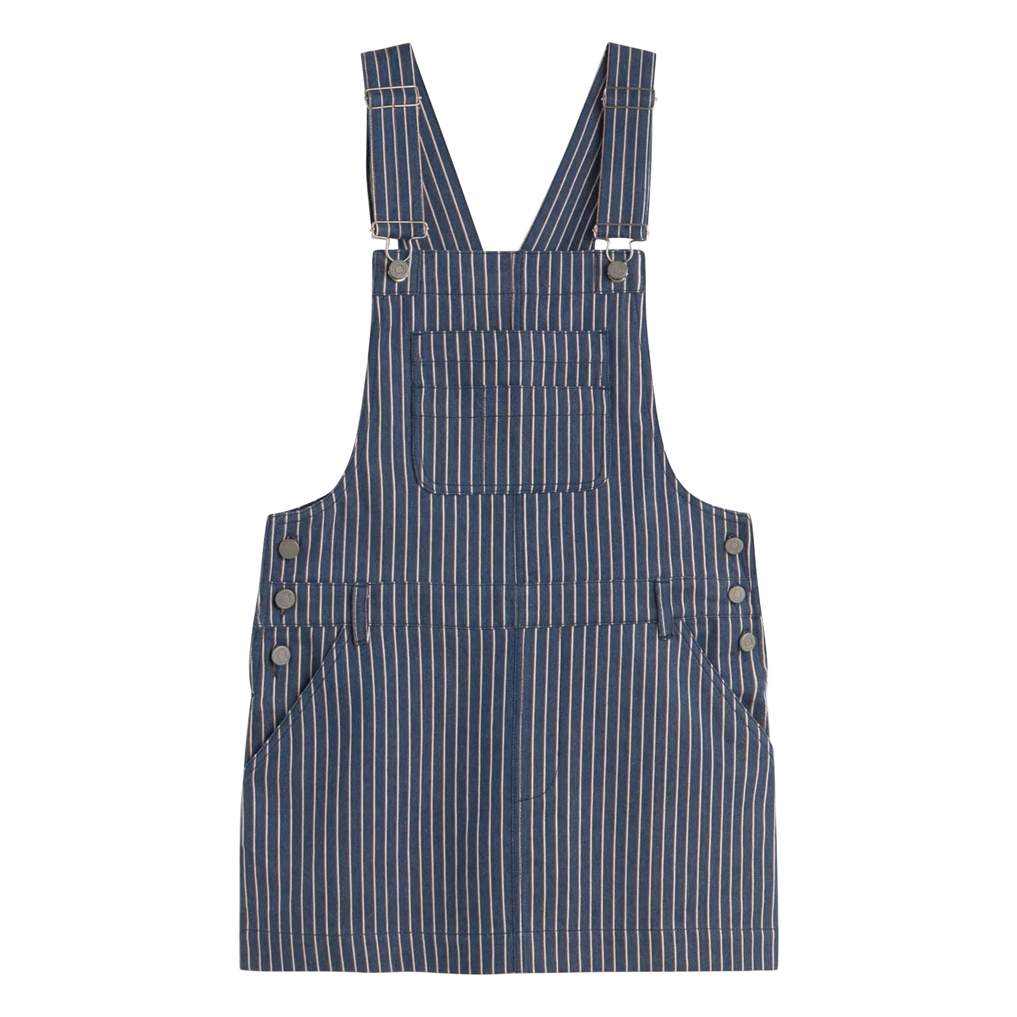 Thinking Mu Blue Rafaela Stripes Organic Cotton Dress