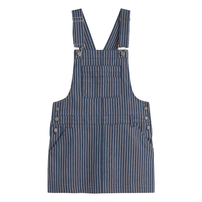 Rafaela Stripes Organic Cotton Dress | Blue