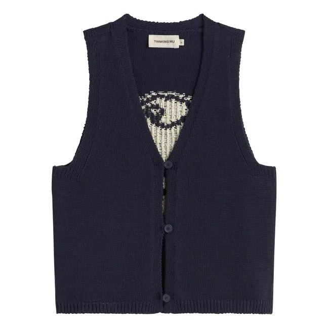 Rob Fish organic cotton jacket | Navy blue