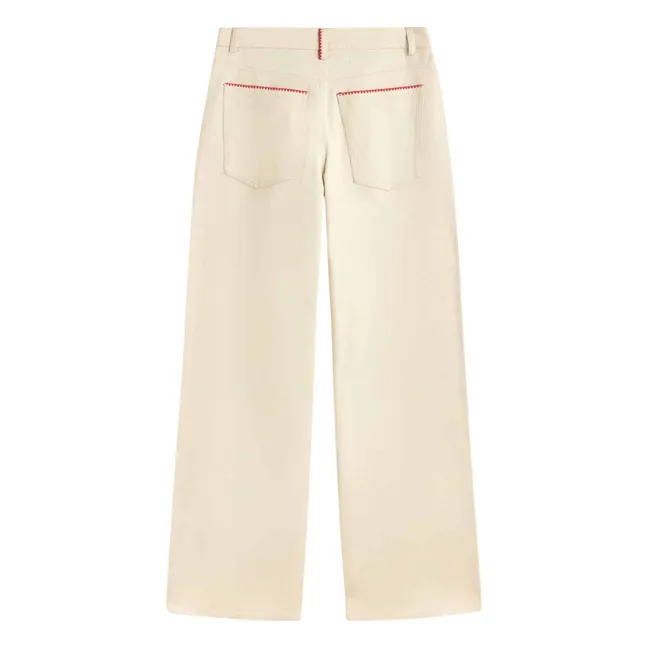 Pantalon Hedda Coton Bio | Ecru