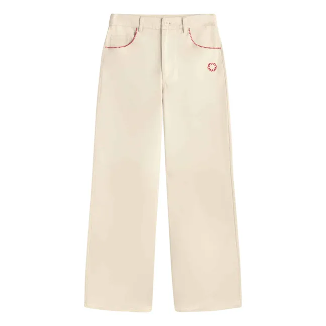 Pantalon Hedda Coton Bio | Ecru