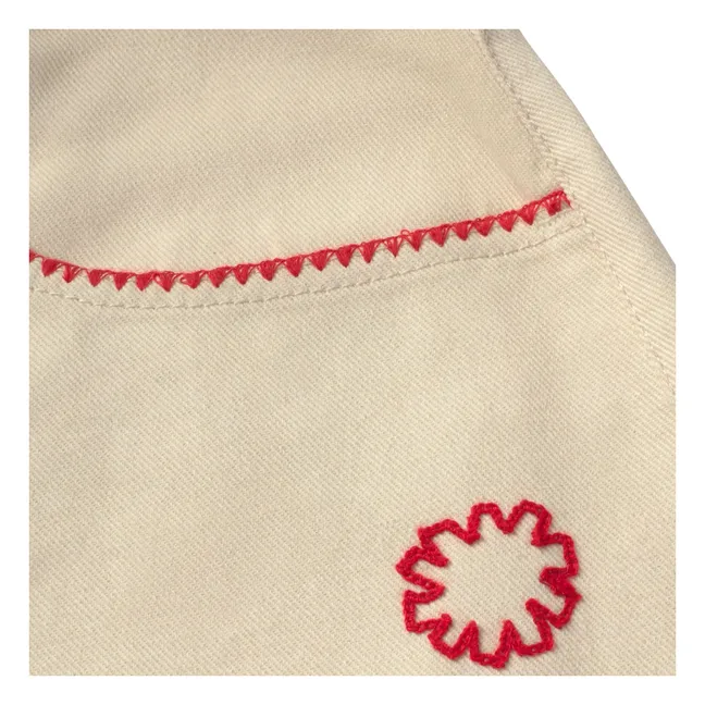 Hedda organic cotton pants | Ecru