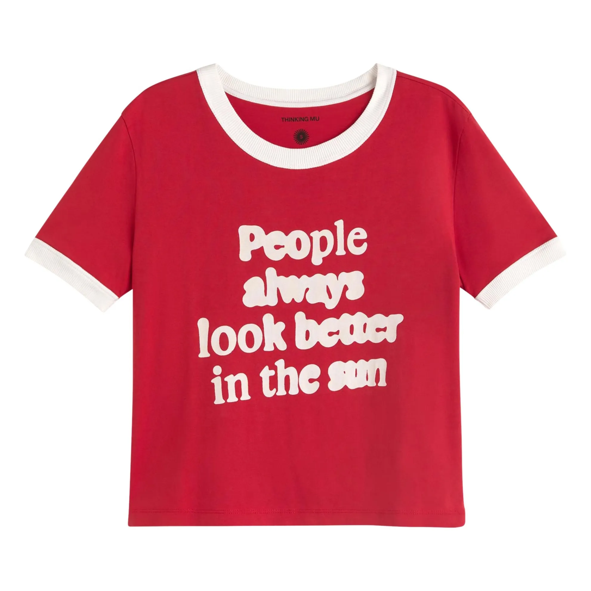 T-shirt People Zowie Coton Bio | Rouge- Image produit n°0
