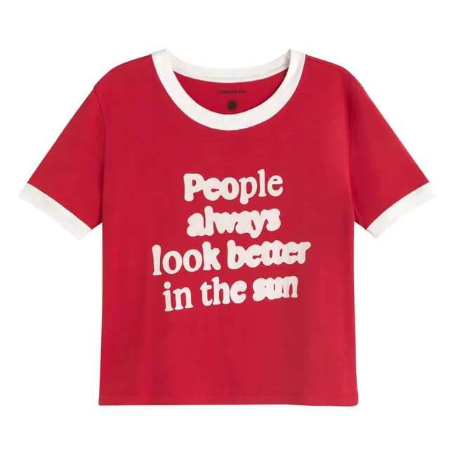 T-shirt People Zowie Coton Bio | Rouge