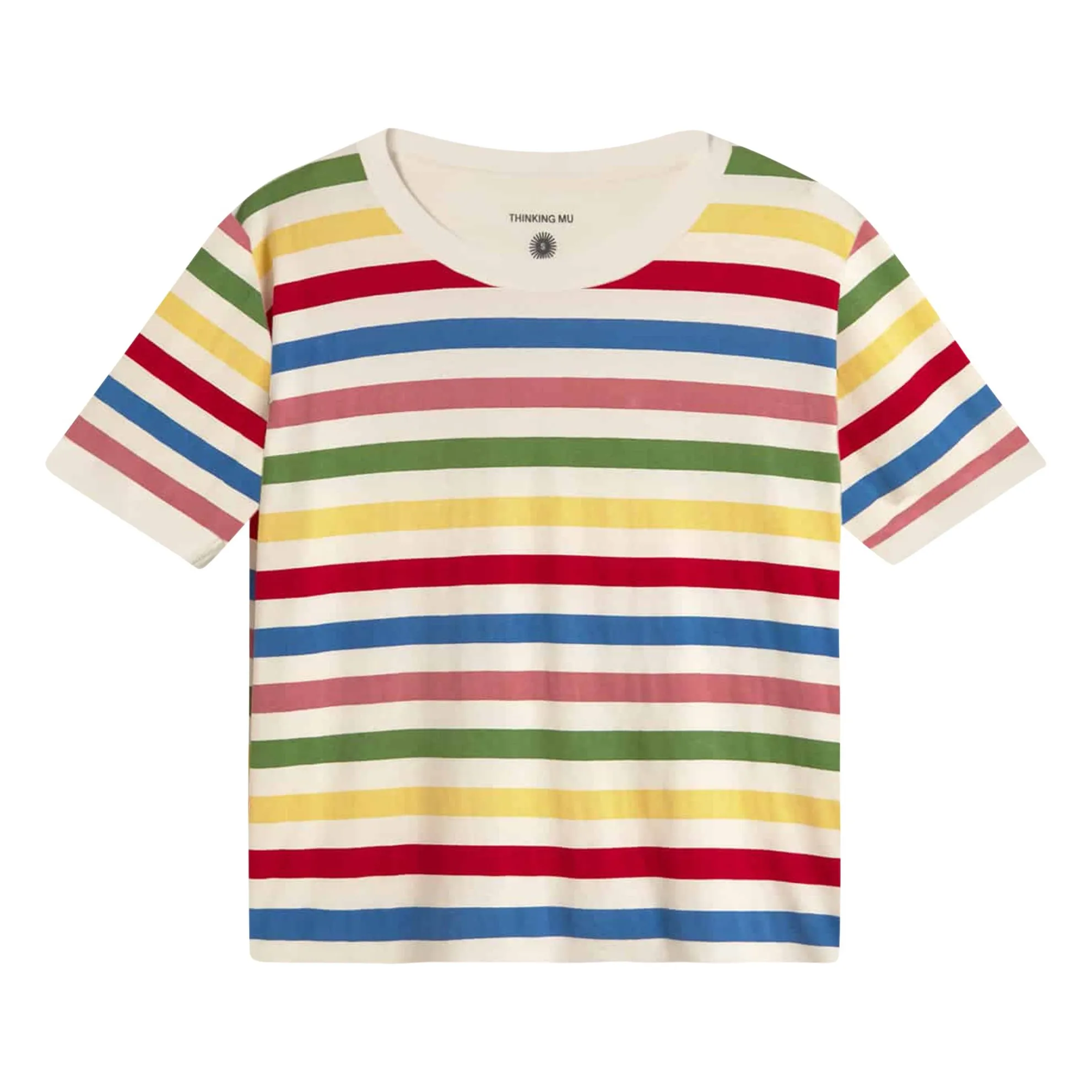Thinking Mu Yellow Striped T-Shirt Zowie Organic Cotton