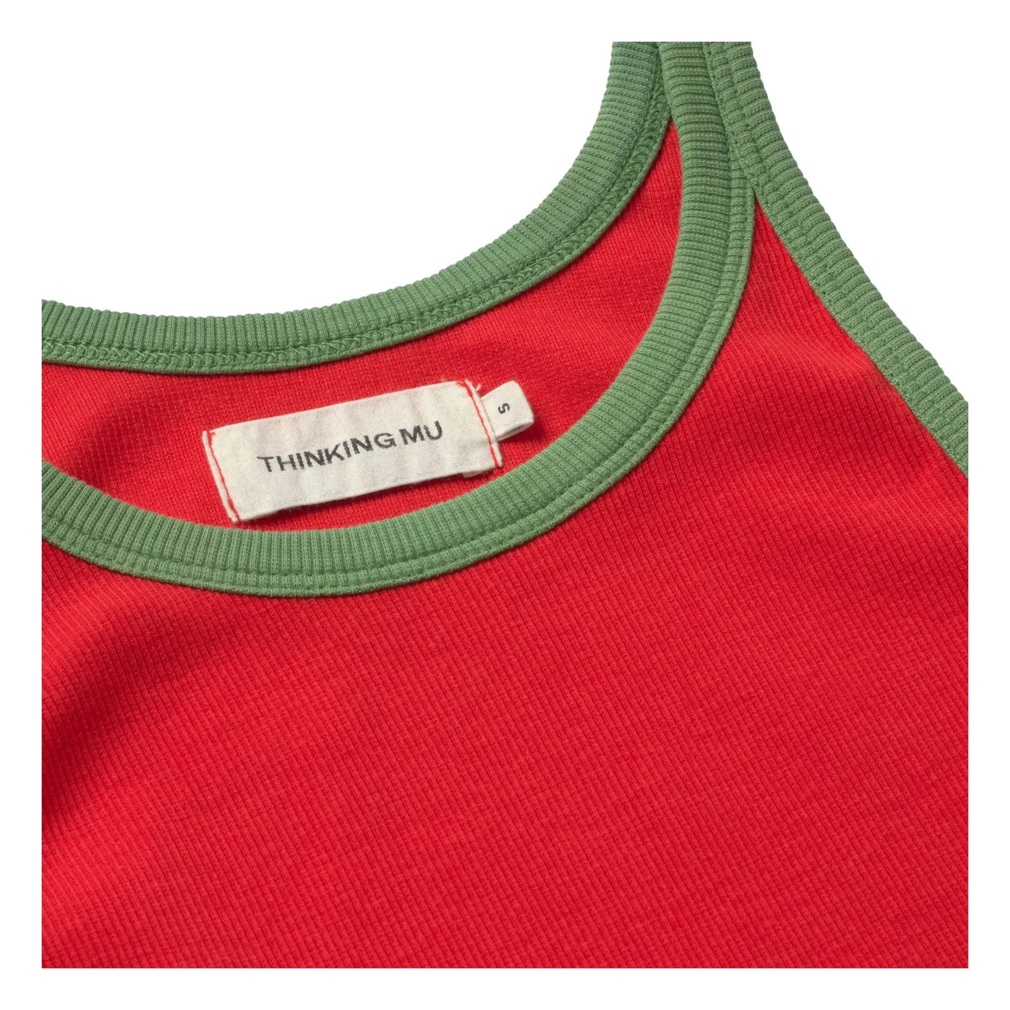 Top Harriet Coton Bio | Rouge- Image produit n°1