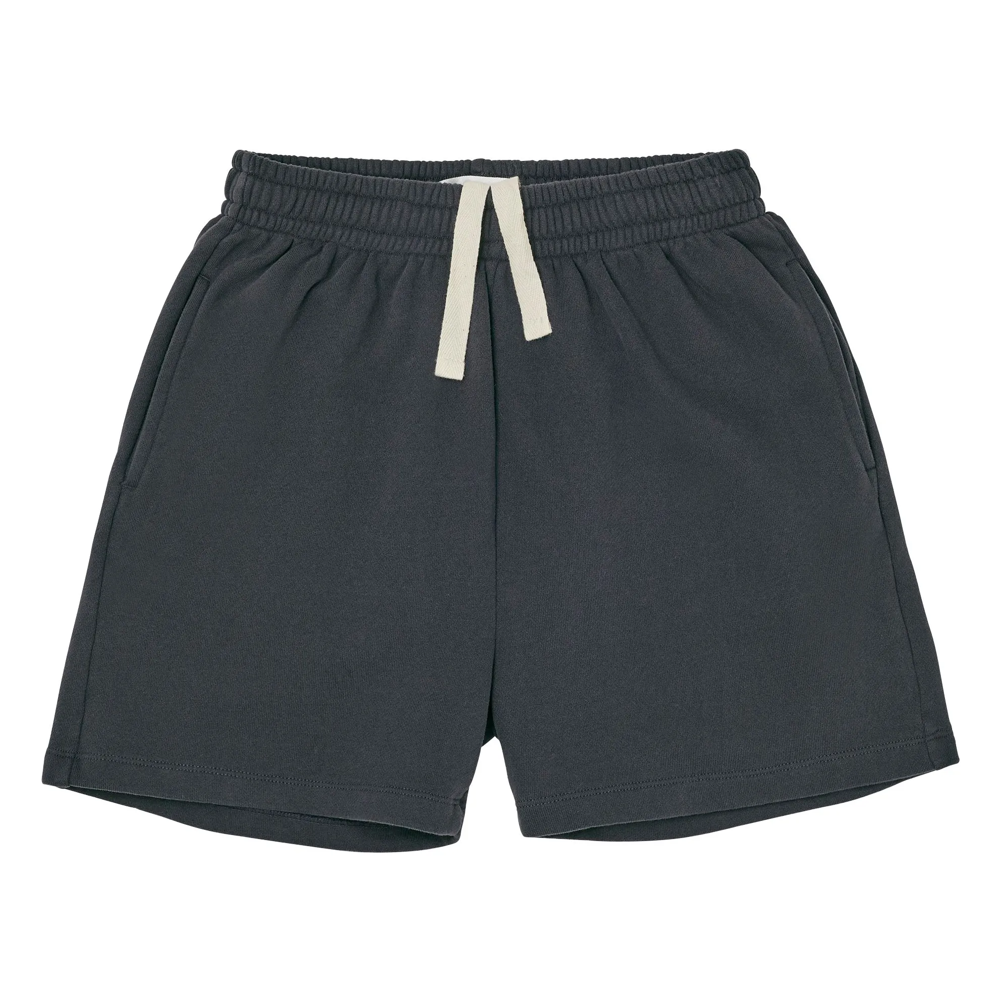 Main Story Black Organic Cotton Jogger Shorts