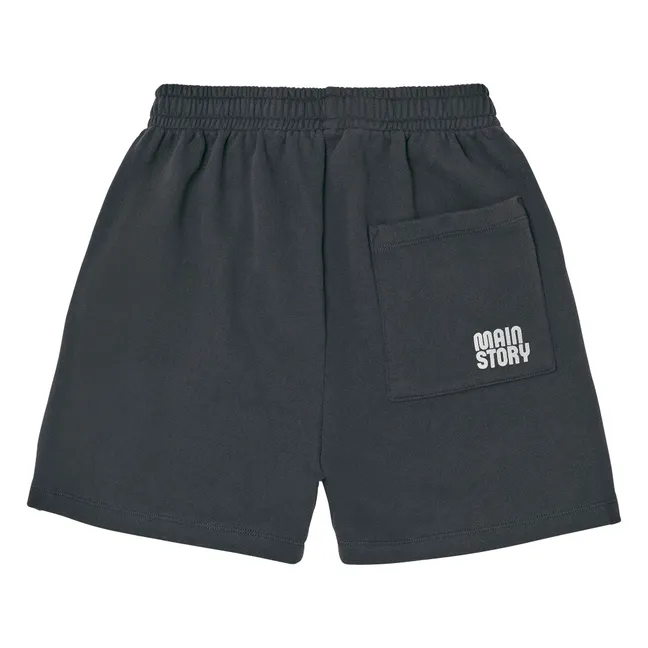 Pantalones cortos Jogger de algodón orgánico | Negro