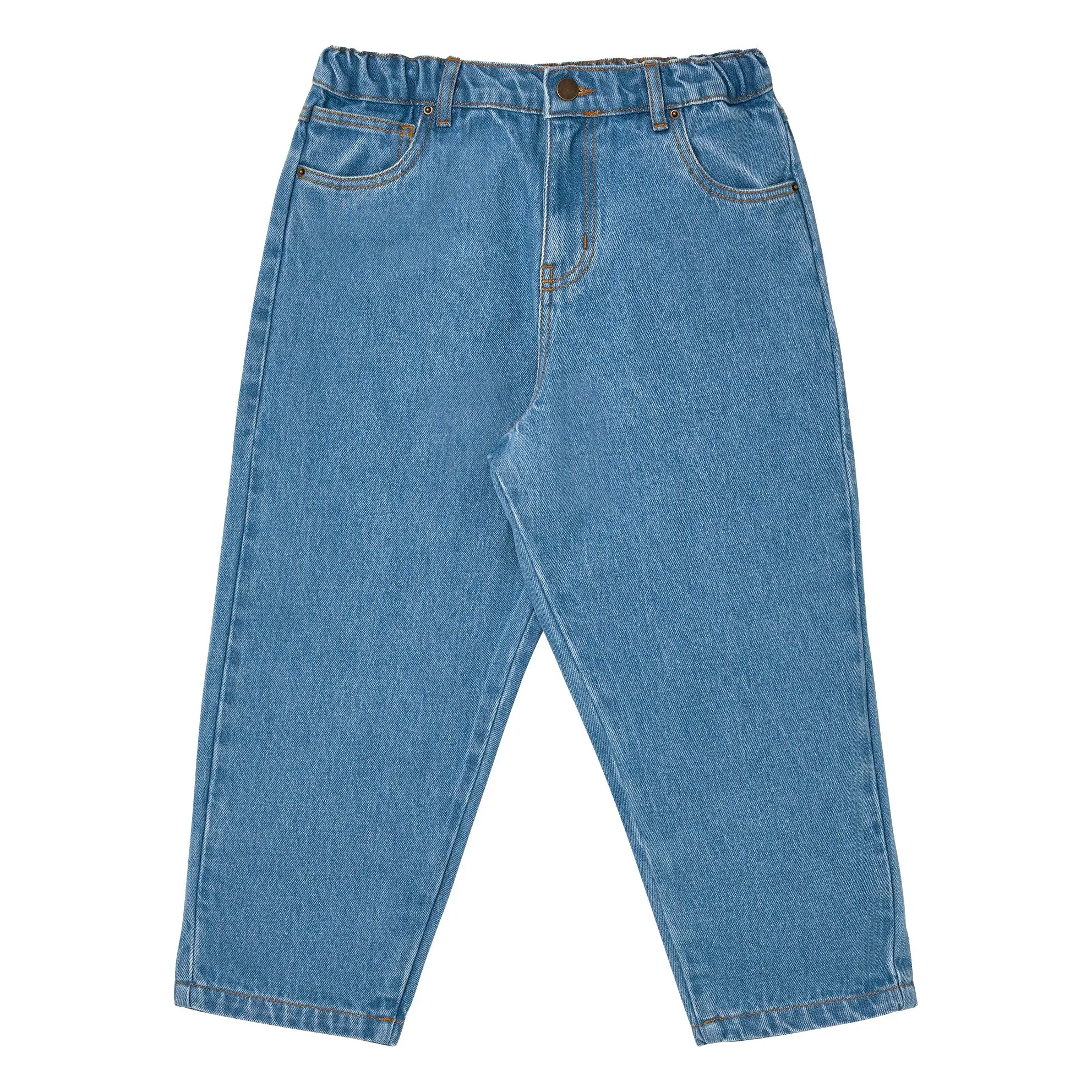 Main Story Light Blue Organic Cotton Baggy Jeans