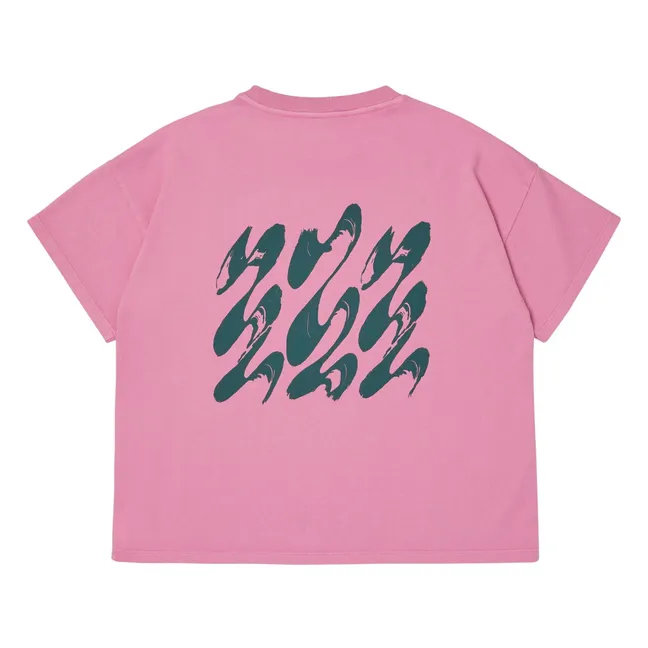 Oversize organic cotton T-shirt | Pink