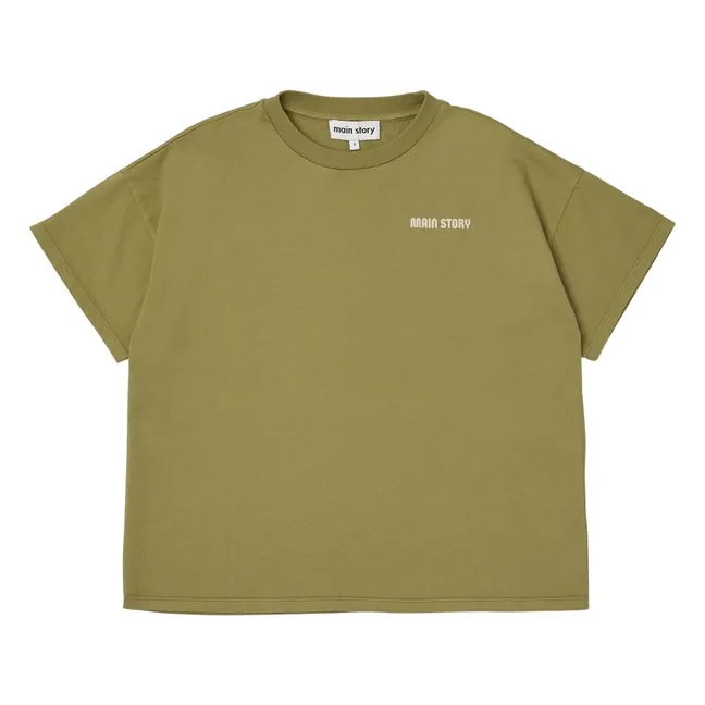 T-shirt Oversize Coton Bio | Vert olive
