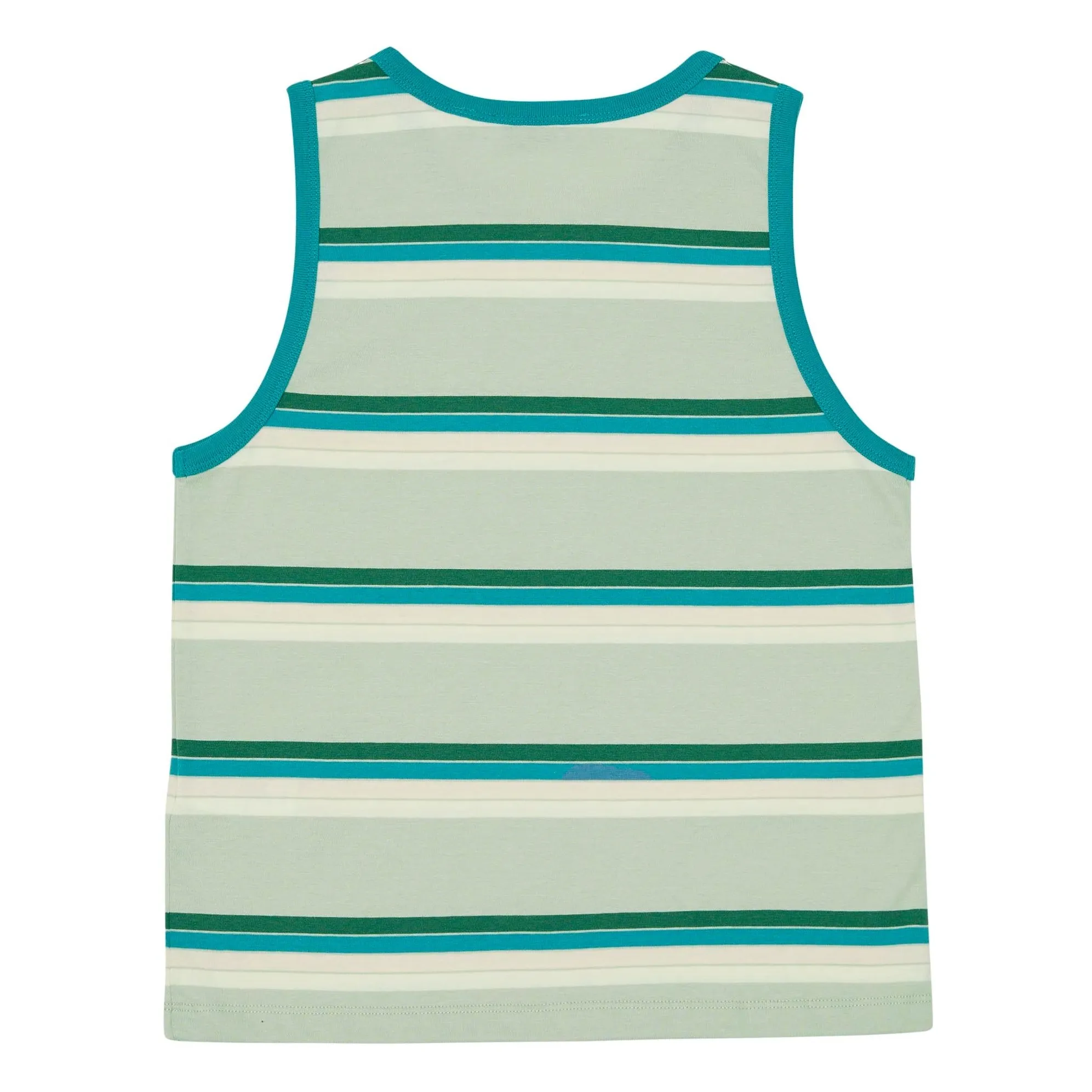Main Story Pale Green Striped Tank Top Organic Cotton
