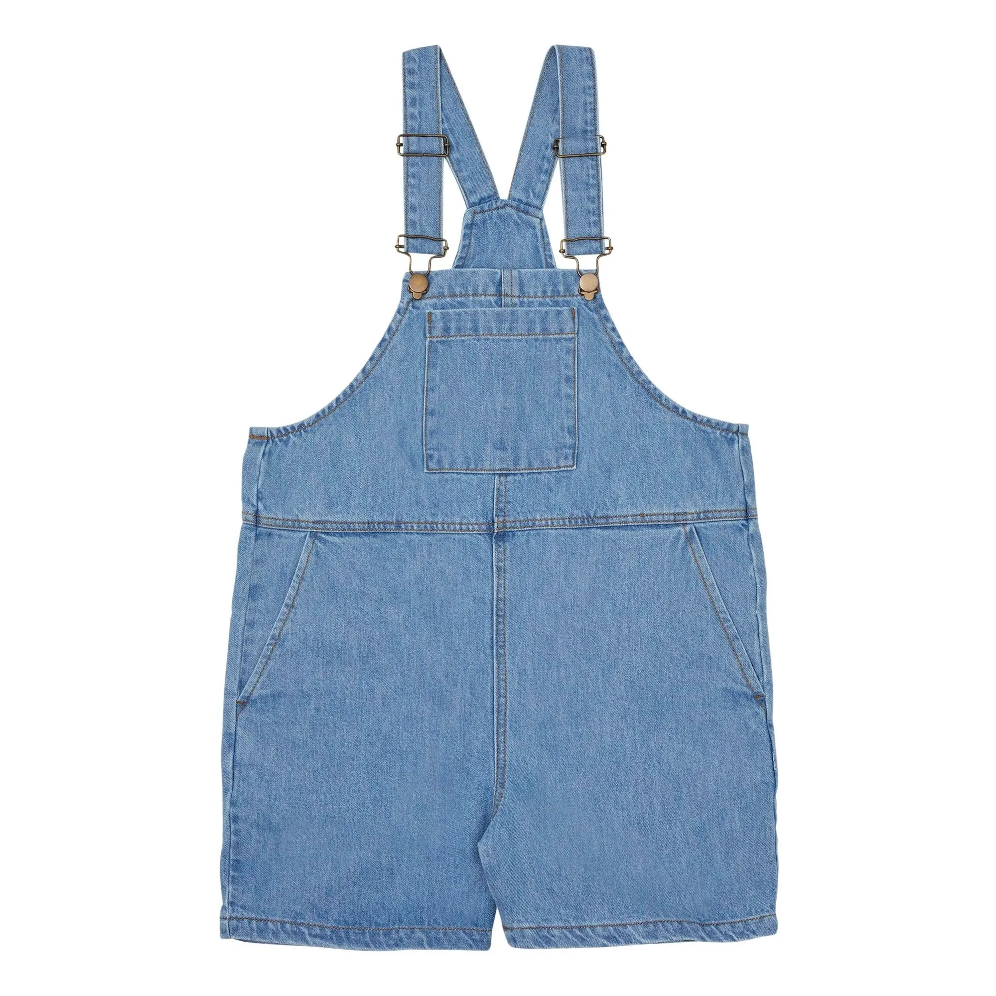 Main Story Blue Denim Organic Cotton Dungarees